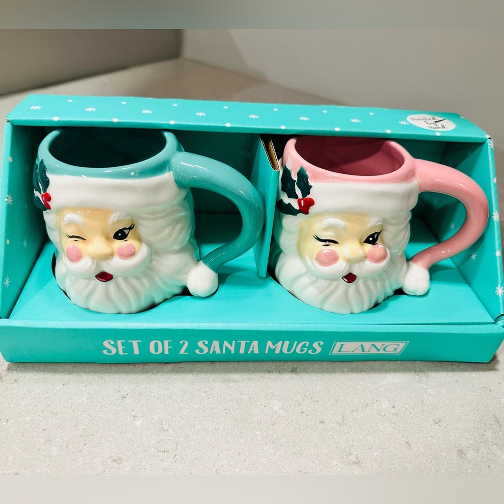 PASTEL SANTA MUGS!!!!!